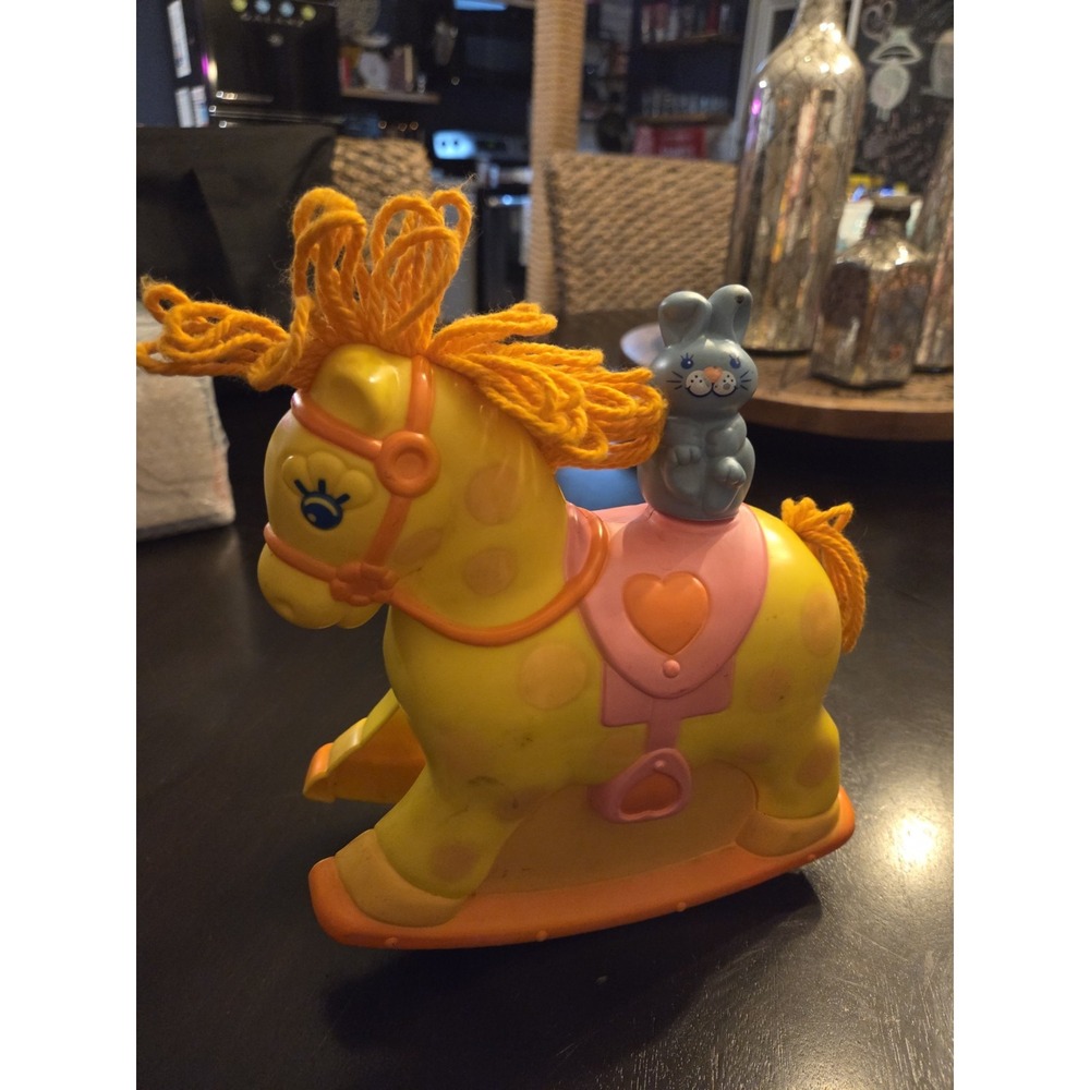 Vintage Mattell Rock-a-bye Pony Musical Crib Toy 1981‎